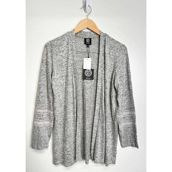 Bobeau Sweater Womens Gray Open Cardigan Size Small NWT - Picture 1 of 7
